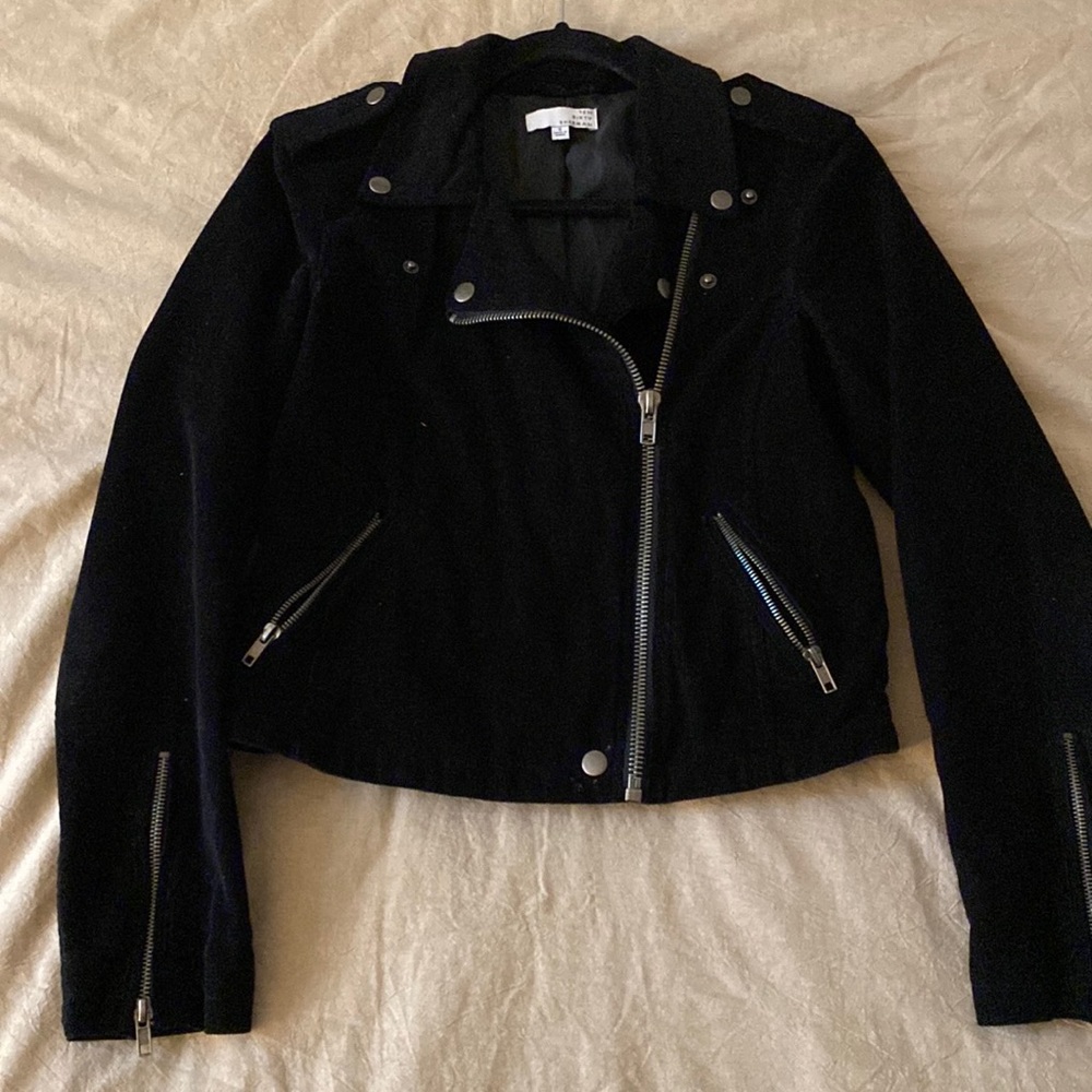 Black corduroy jacket.